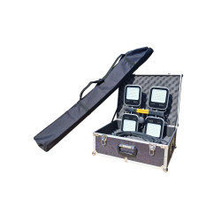 Maszt oświetleniowy LM4x50AMB/3M [zestaw naświetlaczy + statyw 3m + walizka + pokrowiec] kod.16195