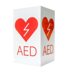 Znak AED 3D kod. 3D-W-AED-R