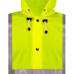 Ubranie ostrzegawcze [kurtka 3/4 i spodnie ogrodniczki] PROS model 1101R/1011R