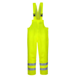 Spodnie ogrodniczki wodoochronne ostrzegawcze standard PROS model 1011