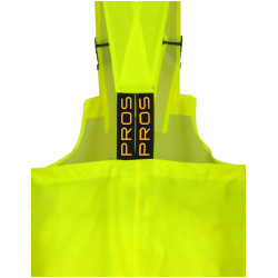 Spodnie ogrodniczki wodoochronne ostrzegawcze standard PROS model 1011