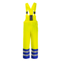 Spodnie ogrodniczki dwukolorowe ostrzegawcze PROS model 891R