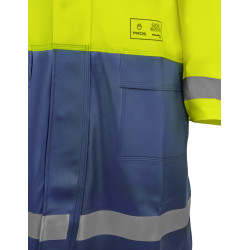 Płaszcz Multi [wodoochronny, antyelektrostatyczny, trudnopalny, chemoochronny, ostrzegawczy] PROS model 506/A