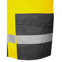 Kurtka wodoochronna ostrzegawcza dwukolorowa zapinana na zamek AQUAPROS model 4283