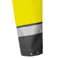 Kurtka wodoochronna ostrzegawcza dwukolorowa zapinana na zamek AQUAPROS model 4283