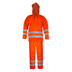 Ubranie ostrzegawcze standard [kurtka 3/4 i spodnie ogrodniczki] PROS model 1101/1011