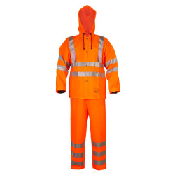 Ubranie ostrzegawcze [kurtka 3/4 i spodnie ogrodniczki] PROS model 1101R/1011R