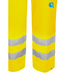 Spodnie ogrodniczki wodoochronne ostrzegawcze AQUAPROS model 4187