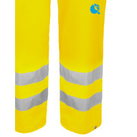 Spodnie ogrodniczki wodoochronne ostrzegawcze AQUAPROS model 4187