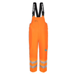 Spodnie ogrodniczki wodoochronne ostrzegawcze AQUAPROS model 4187