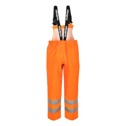 Spodnie ogrodniczki wodoochronne ostrzegawcze AQUAPROS model 4187