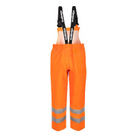 Spodnie ogrodniczki wodoochronne ostrzegawcze AQUAPROS model 4187