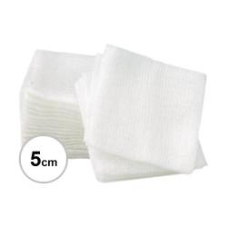 Kompres z gazy jałowy 5 x 5cm | 100 sztuk [MED]