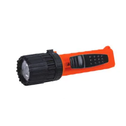 Latarka ręczna, Mactronic M-FIRE FOCUS Ex Atex, 235lm, bateryjna (4 x AA), zestaw (baterie, klips), kolor pomarańczowy, pudełko