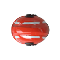 Hełm DRAGON HT 05 czerwony [przyłbica przeźroczysta, okulary przeźroczyste, nomex]