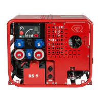 Agregat prądotwórczy RS9 (9 kVA) - kolor czerwony RAL 3000, z rozrusznikiem elektrycznym i monitoringiem izolacji Rosenbauer