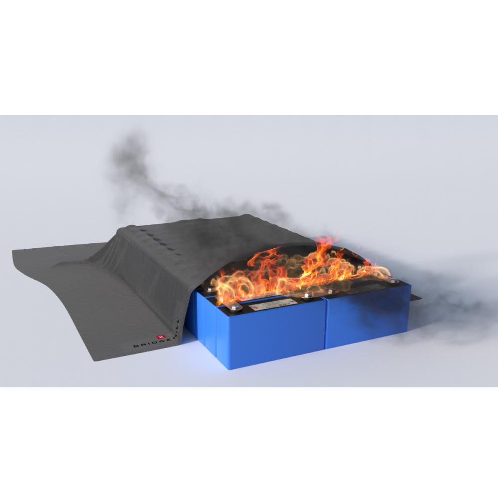 MATPOŻ Płachta gaśnicza do baterii litowych LITHIUM FIRE BLANKET [1
