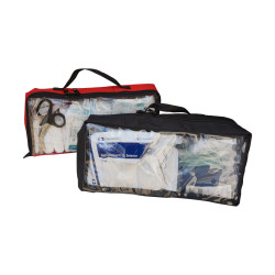 Zestaw medyczny PSP R1 w torbie bez deski z szynami z butlą BLACK FRONT (wytyczne KSRG 07.2013)
