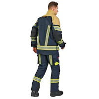 Ubranie bojowe FIRE FLEX – granatowo-złoty NOMEX® NXT (CNBOP) + napisy kod.141451+141452
