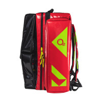 Zestaw medyczny PSP R1 w plecaku bez deski i bez szyn bez butli BLACK FRONT (wytyczne KSRG 06.2021)