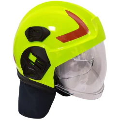 Hełm DRAGON HT 05 HI-VIS przedstawiony z perspektywy bocznej