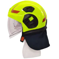 Hełm DRAGON HT 05 HI-VIS przedstawiony z perspektywy bocznej