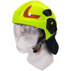 Hełm DRAGON HT 05 HI-VIS przedstawiony z perspektywy bocznej