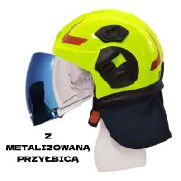 Hełm DRAGON HT 05 HI-VIS przedstawiony z perspektywy bocznej